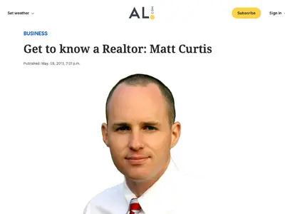 Matt Curtis, a former computer engineer, found his true calling in real estate after quickly selling his first two homes. Since launching Matt Curtis Real Estate Inc. in 2009, he's built a thriving business in Madison, Alabama. Curtis emphasizes the impor
